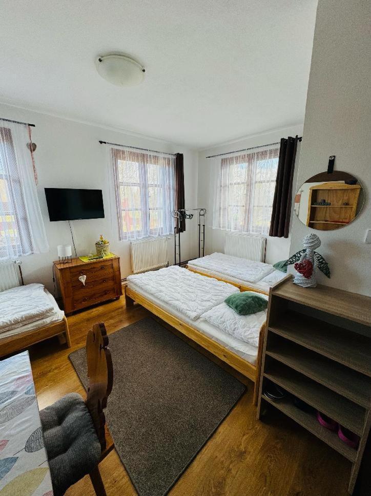 Apartmány Srub Jenišov Horní Planá Exterior foto