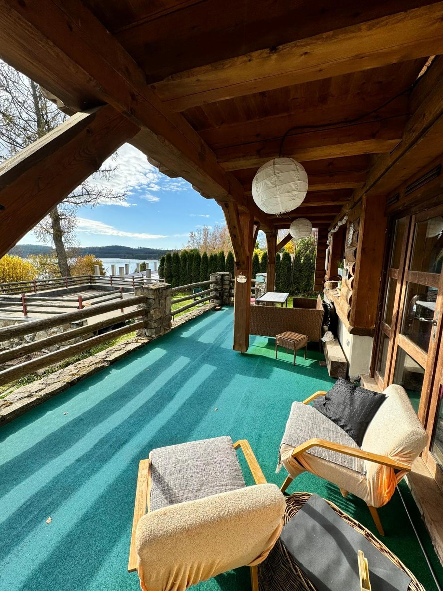 Apartmány Srub Jenišov Horní Planá Exterior foto